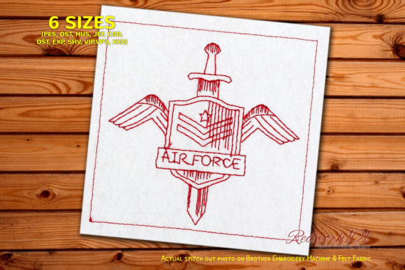 Air Force Insignia Redwork: A Designer’s Review