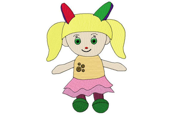 Baby Girl Doll: A Festive Embroidery Review