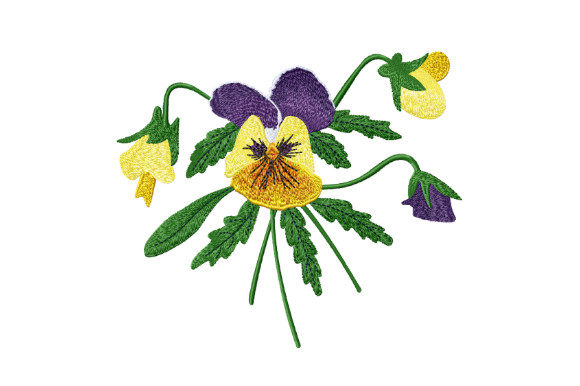 Bouquet of Pansies: A Spring Embroidery Review