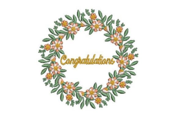 Congratulations: A Festive Floral Wreath for Holiday Gifts