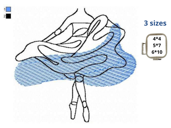 Dancer One Line Art: A Holiday Embroidery Review