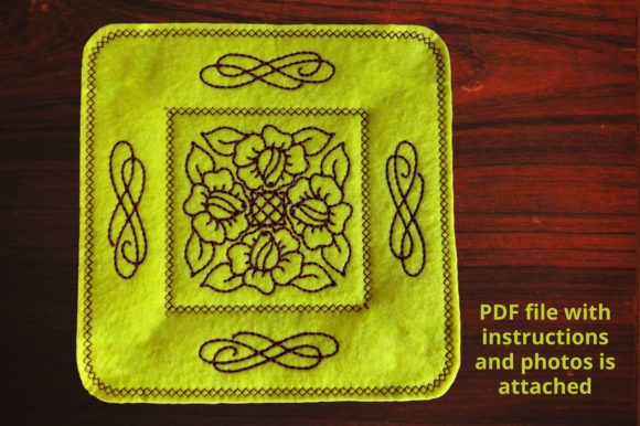 Placemat Roses Redwork: A Designer’s Review