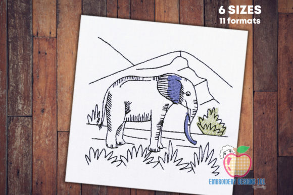 Review: Elephant Standing in Forest Sketch for Holiday Sales