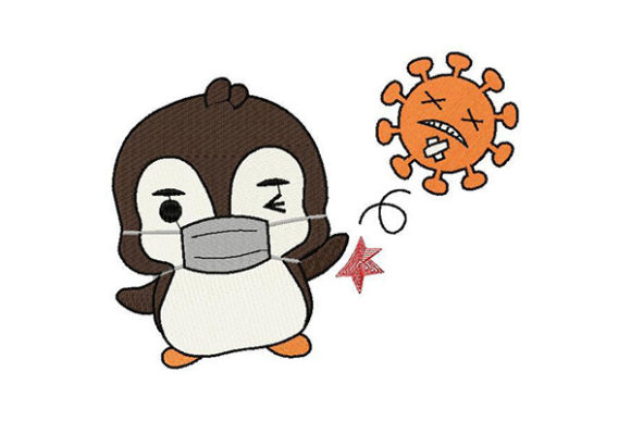 Review: Penguin Fighting off the Virus Design