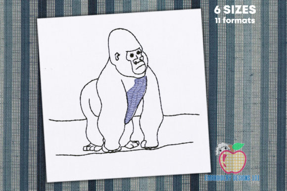 Reviewing Male Gorilla in Forest Sketch for Etsy Shops