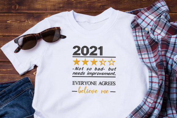 Reviewing the Year 2021 Review Funny Quote Design