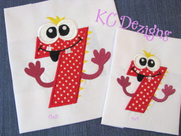 Silly Monster Number 7 Applique Review