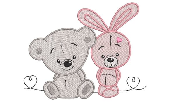 Teddy Bear and Bunny: A Holiday Embroidery Review